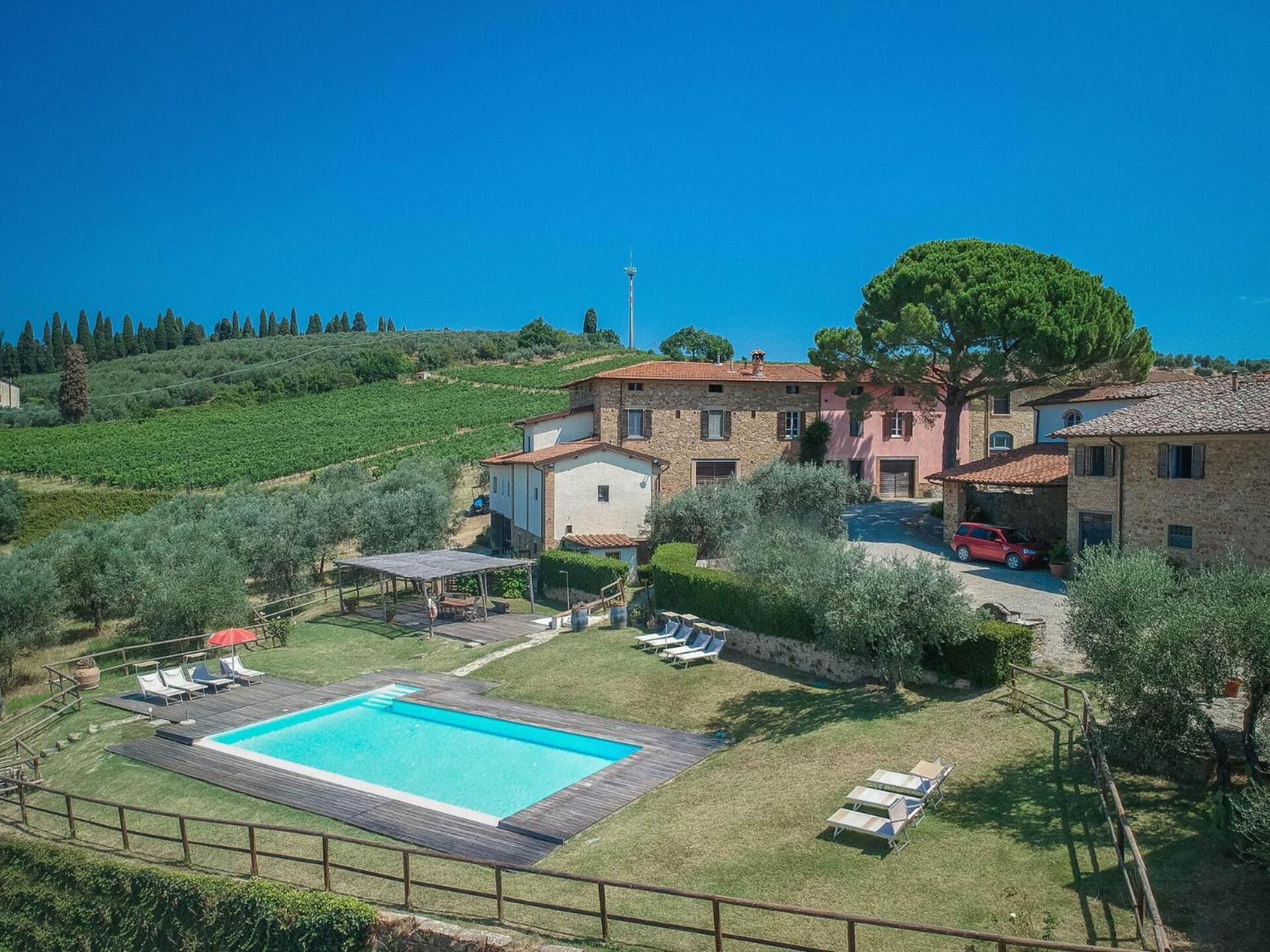 Fattoria Le Fonti Apartment Поджибонси Екстериор снимка